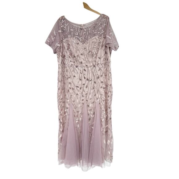Ever Pretty Modest Light Pink Sequin Dress Gown Fairy Wedding Womens 7XL New - Picture 1 of 7